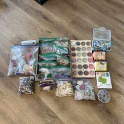 Huge Assortment Of Beads  & Crafting 