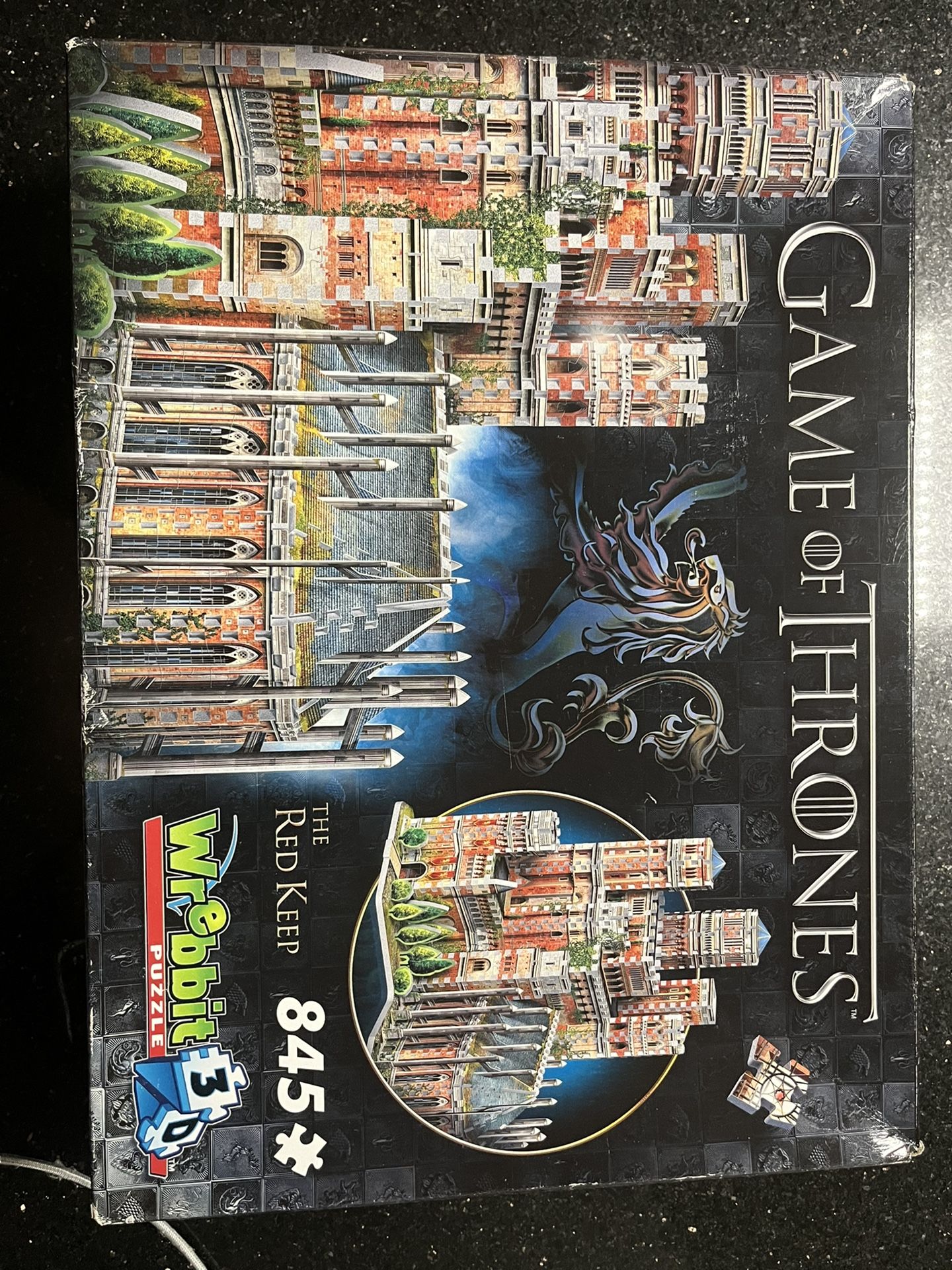 Complete Wrebbit 3D Game of Thrones The Red Keep 3D 845 piece jigsaw Puzzle