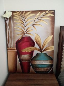 Wall art hand painted  metallic oil painting 10.00