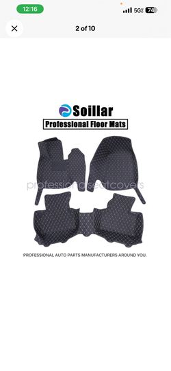 Soillar All Surround Leather Floor Mats Liners For 2016-2022 Mercedes Benz GLC