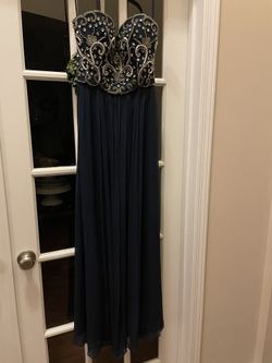Navy Blue Prom Dress