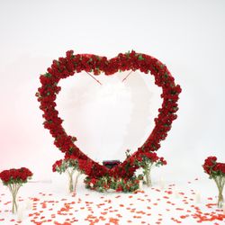 Marriage Proposal Heart Shape Roses 