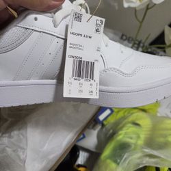 Addidas White Shoes Size 8 Women's 