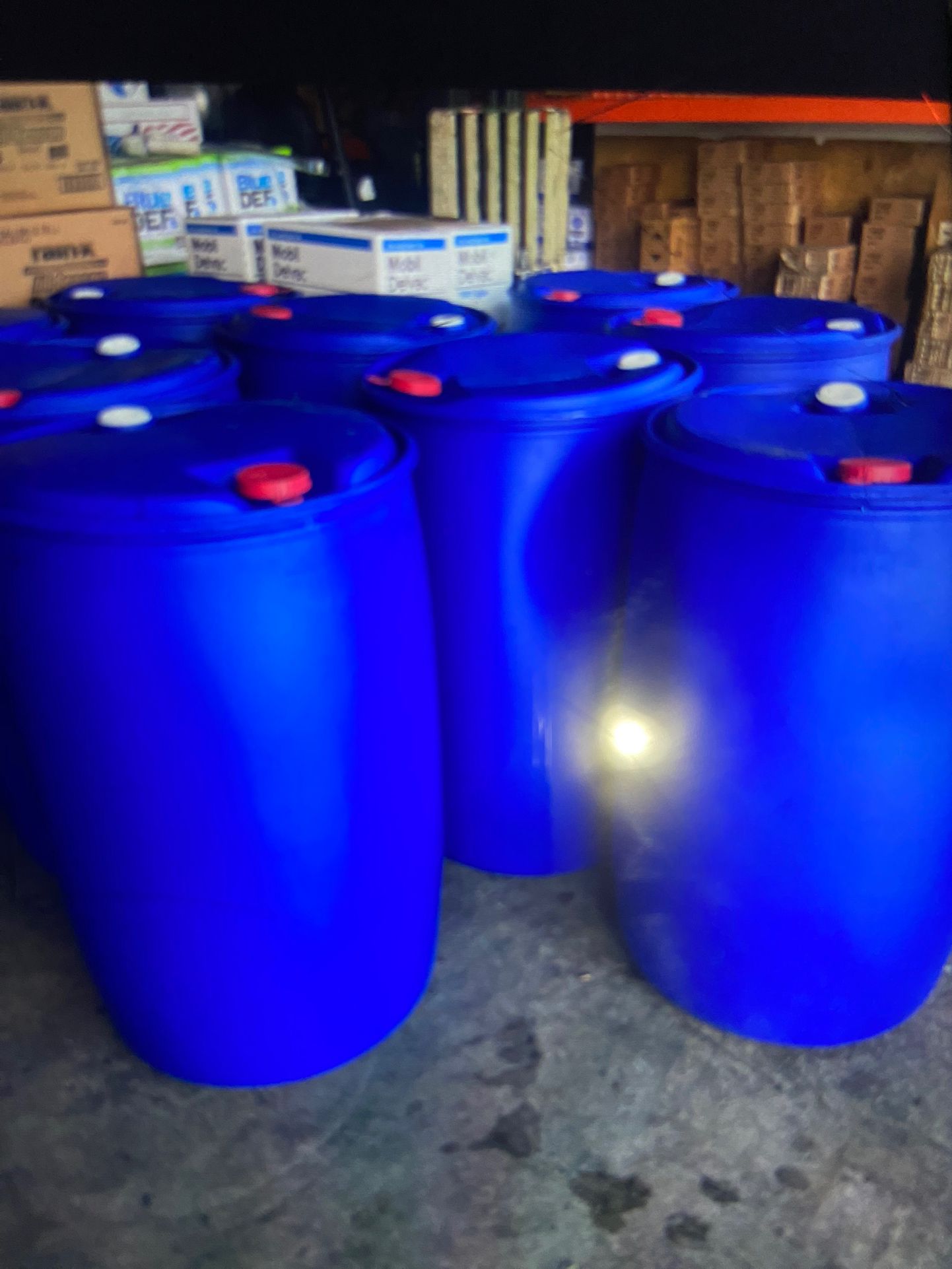 PLASTIC 55 GALLON DRUMS GREATEST CONDITION $20