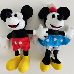 Disney Mickey Minnie Vintage Comic Plush