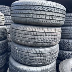 Set Of Four Used Tires 235,55,18 Goodyear