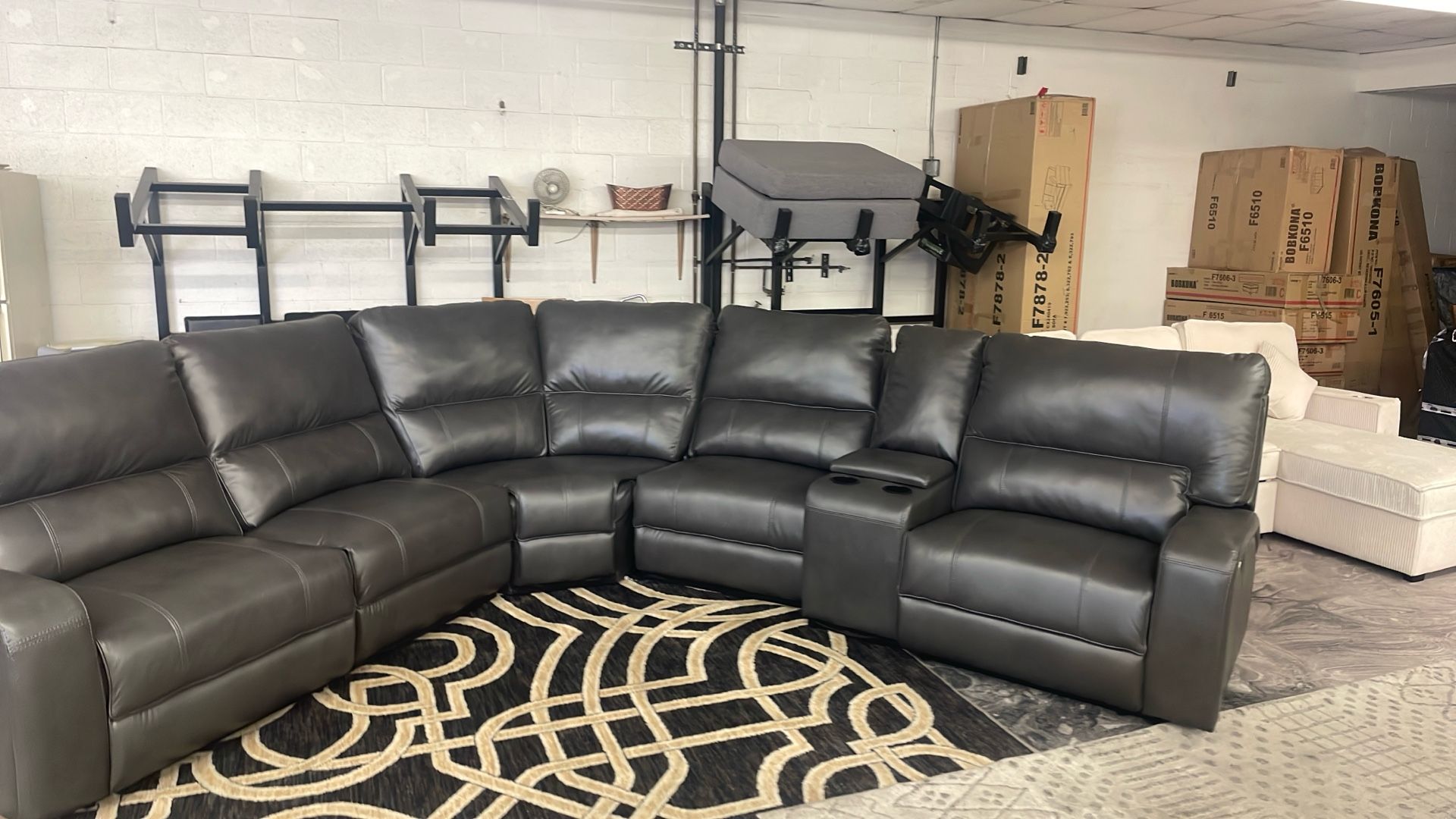New Saul Power Recliner Sectional Couch / Free Delivery