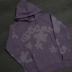 Sp5der Purple Stars Hoodie