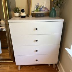 Pretty White Dresser With Custom Knobs - If Listed Still For Sale