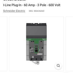 Square  D Power Pact 600V Breakers