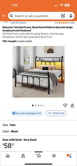 Twin Bed Frame 