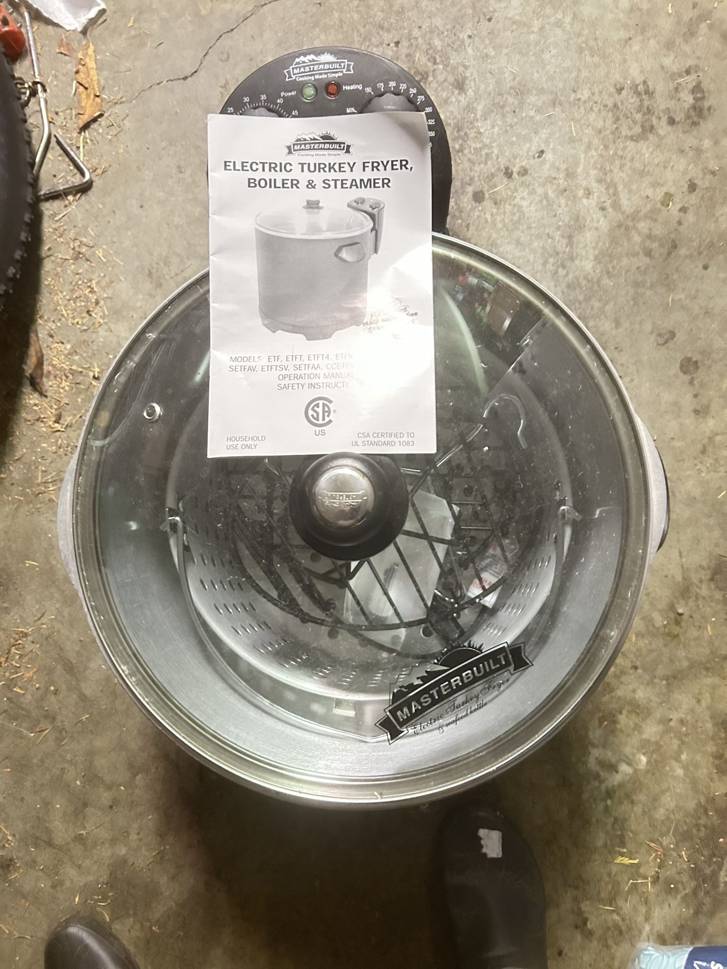 Masterbuilt Electric Turkey Fryer.