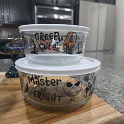 Nightmare Before Christmas Pyrex Set