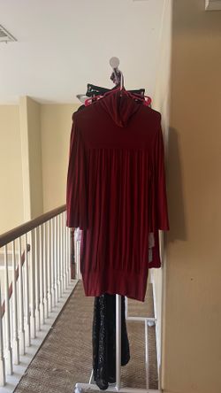 Burgundy dress