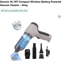  Compact Wireless Battery Powered Vacuum Cleaner