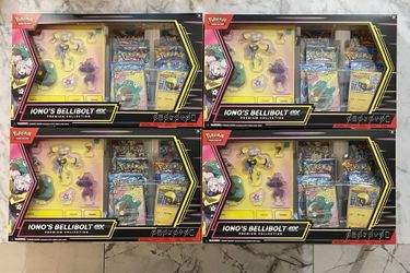 4x Pokémon Iono’s Bellibolt Premium Collection Box Sealed 