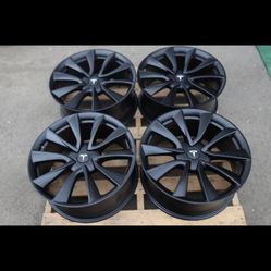 Tesla Model 3 19 Inch Satin Black Wheels Rims Rim Wheel OEM 2017-2023 Brand New