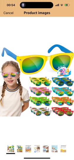 Brand new Kids Sunglasses Bulk Party Favors - Boys Girl Glasses for Kid Age 3-8 with Polarized UV 400 Protection, Goodie Bags Stuffers