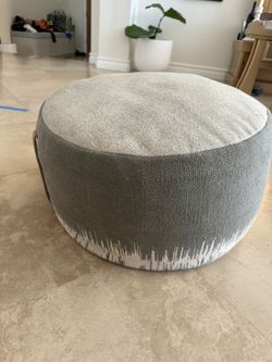 Gray Ottoman Pouf