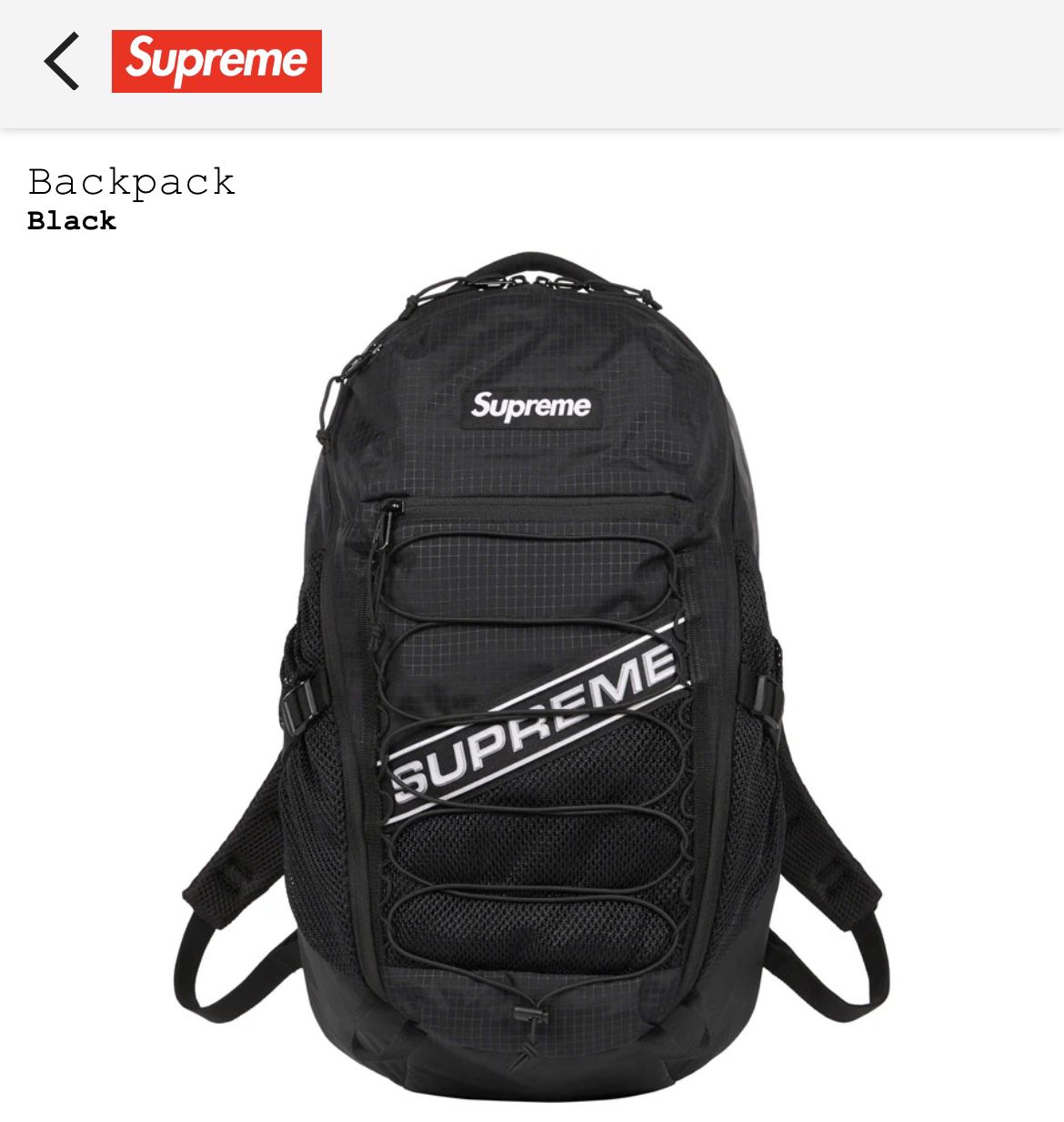 Supreme Backpack Black FW23 for Sale in Los Angeles, CA - OfferUp