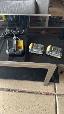 The Old Charger And Batteries