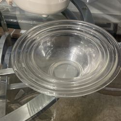 Mixing Bowls, Three Small Medium Large