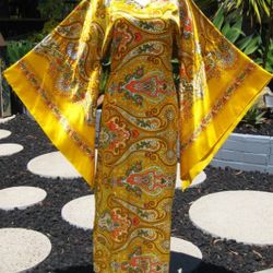 60s 70s Vintage Inspired Caftan Dress