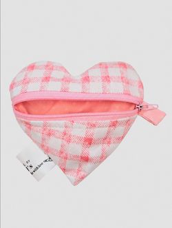 Handmade Heart Shaped Zip Pouch