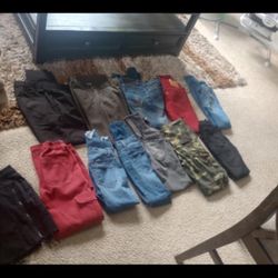 340 Clothing Men Women Boy Kids Mix Size Jeans Pants Shorts Jacket Tishert All For $250