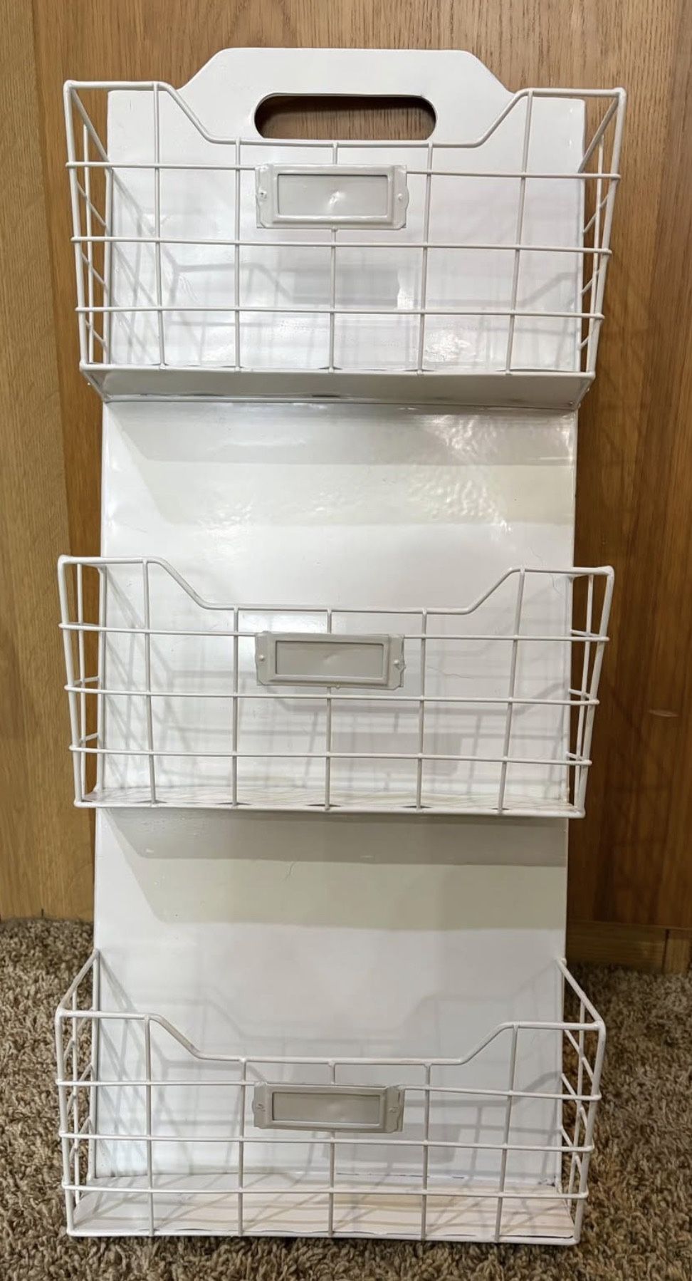 3 Tier metal wall storage