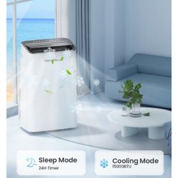 15000 BTU Portable Air Conditioners Cools Up to 800 Sq.Ft
