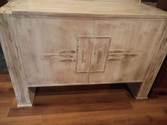 vintage Art Deco two-door sideboard