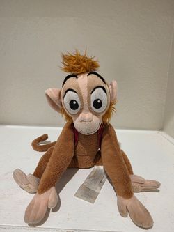 Vintage Disney Store Aladdin Abu Monkey Plush