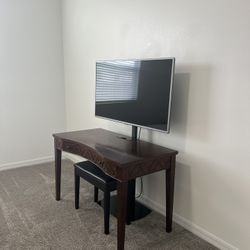 LG 55 Smart Tv With Remote;  fiber Glass Stand If Want Together