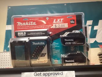 Makita Started Up 2 18v Battery 4.0ah and Rapid Charger $200