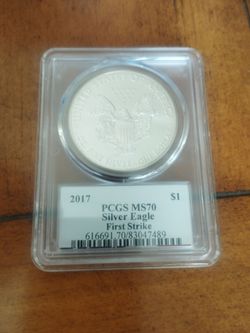 2017 Silver Eagle PCGS MS70 First Strike