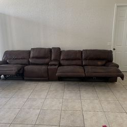 Leather Reclining Couch