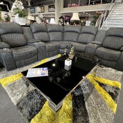 Power Recliner Sectional