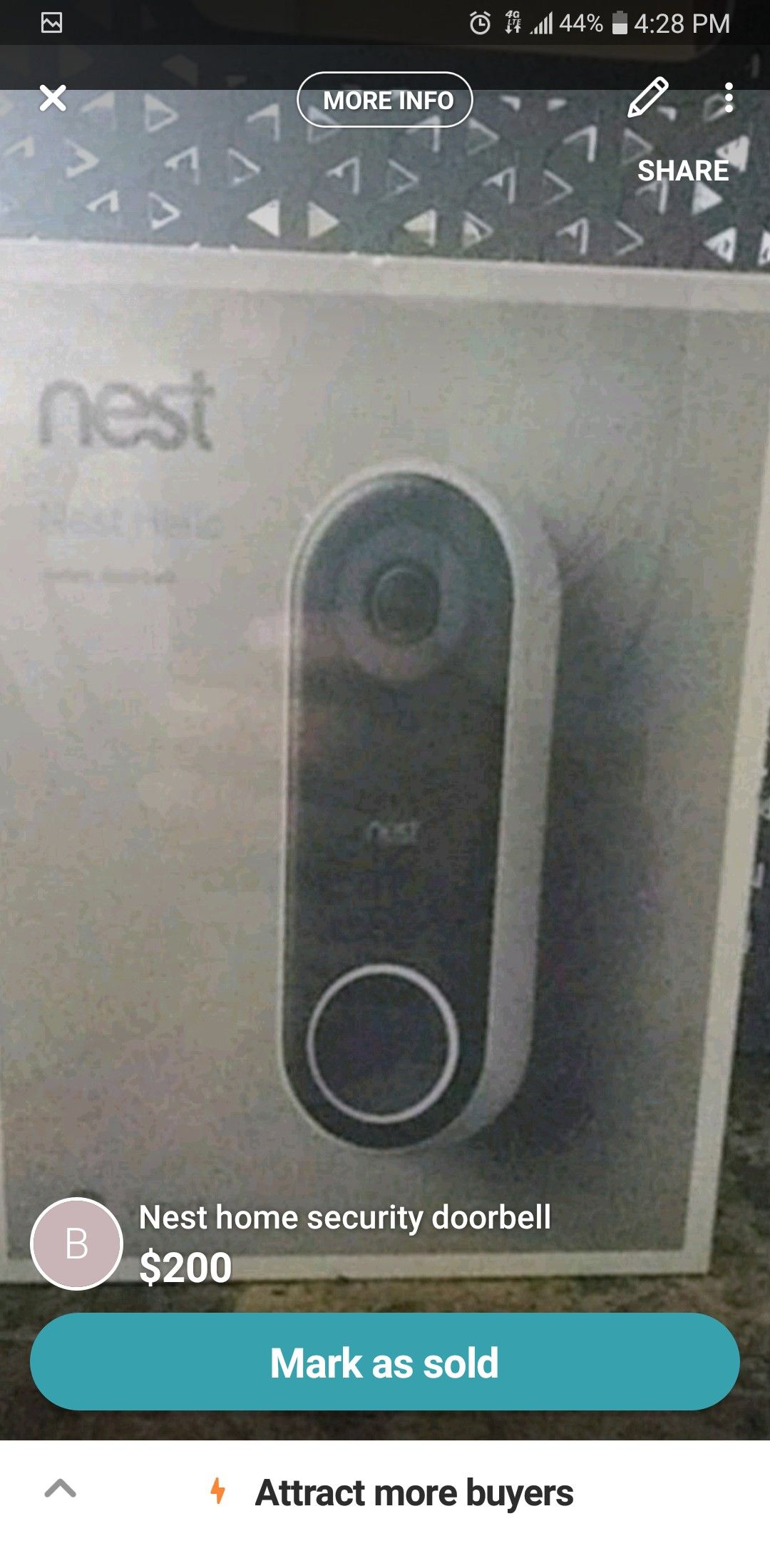 Nest doorbell security system