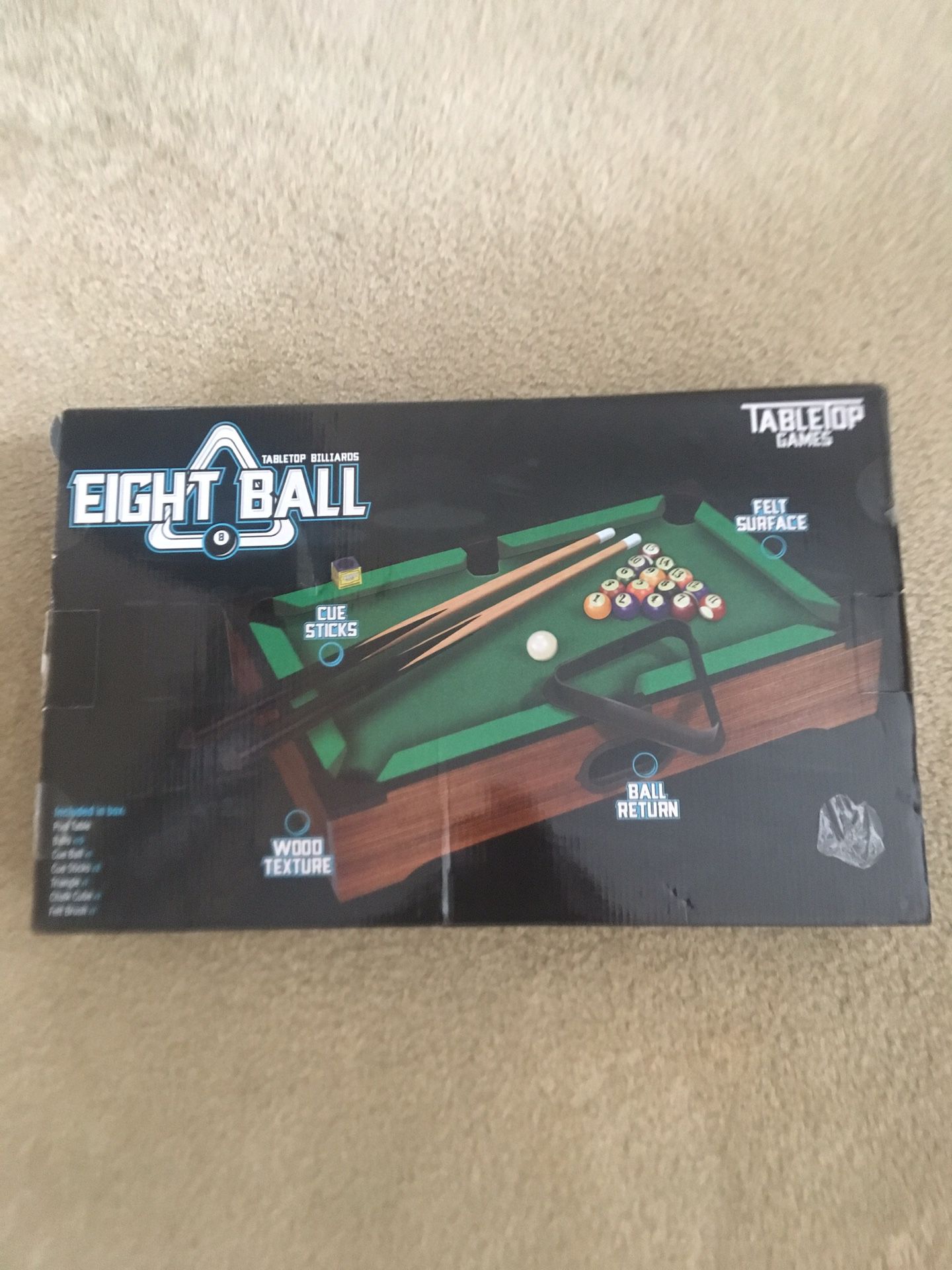 Table top pool table game