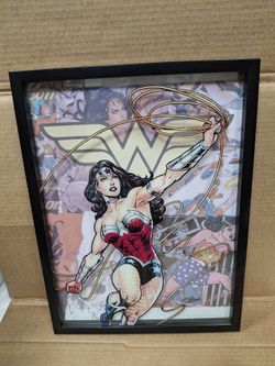 Wonder Woman 3D Framed Image