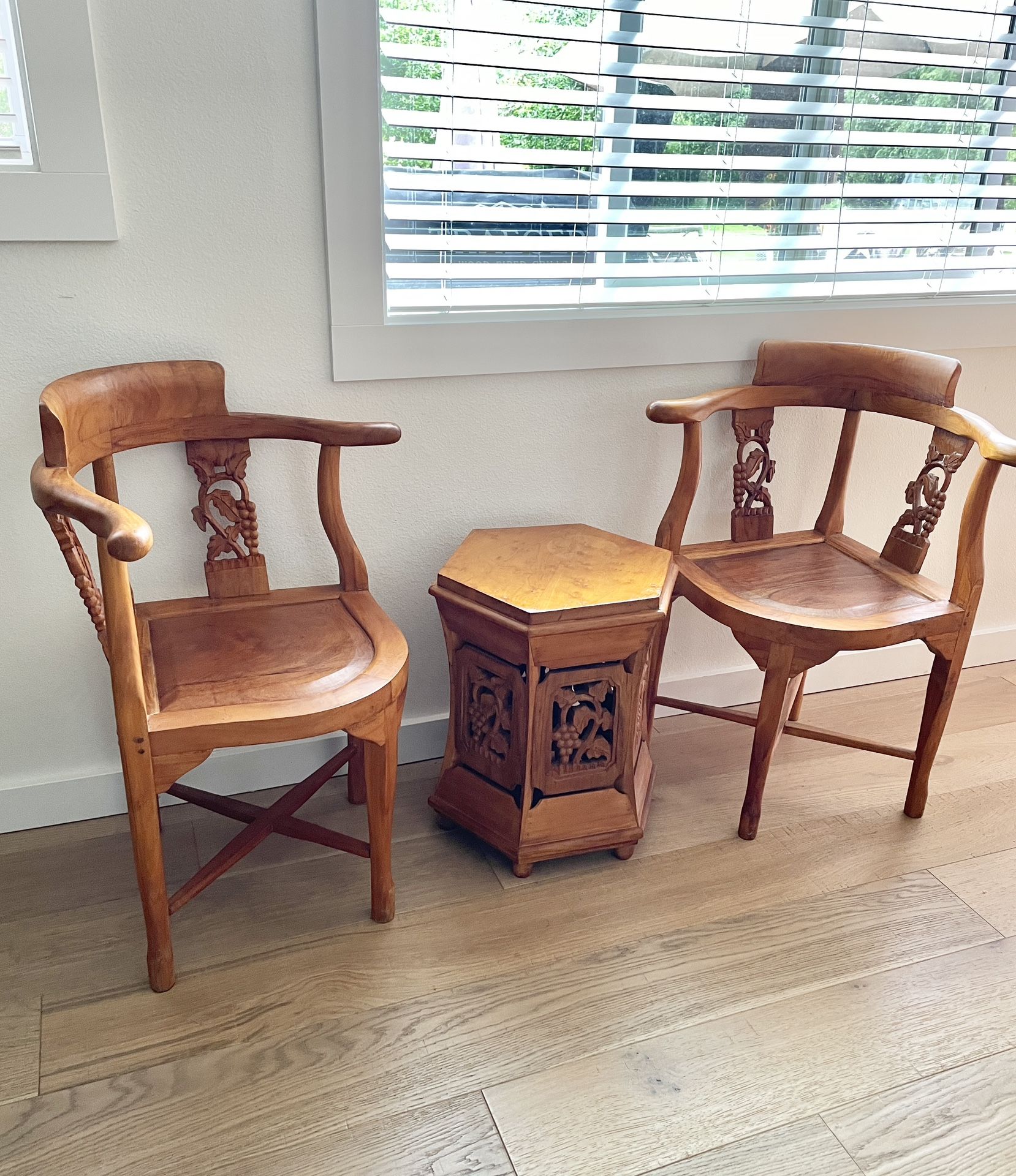 Teak Chairs And Table Set