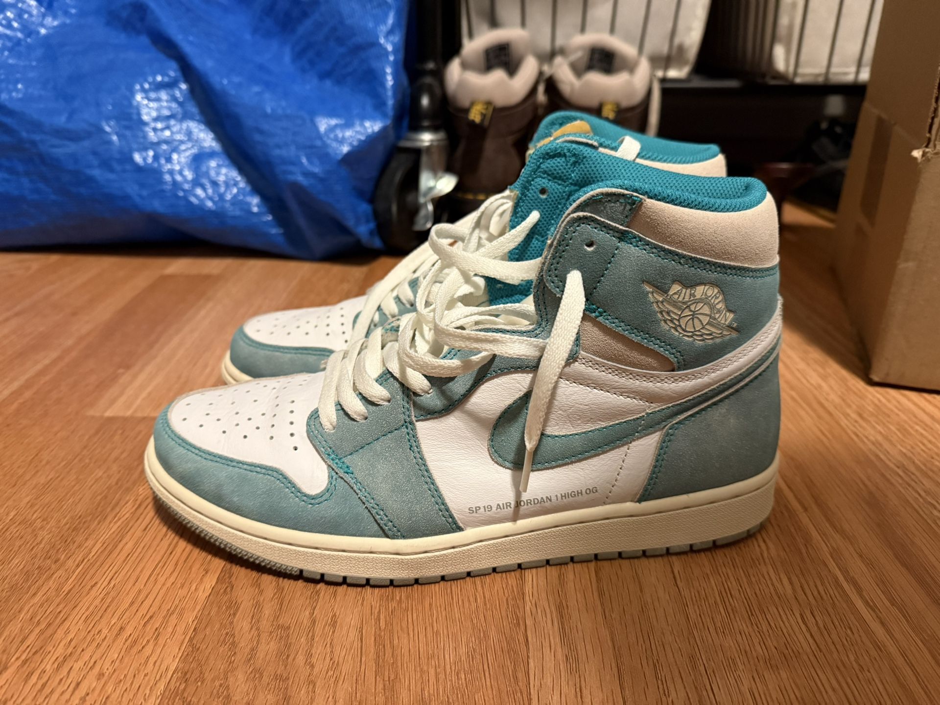 Jordan 1 Turbo Green, Worn 3x