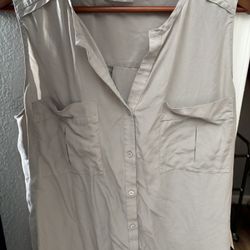 Work Blouse - Sleeveless - Nordstrom XL