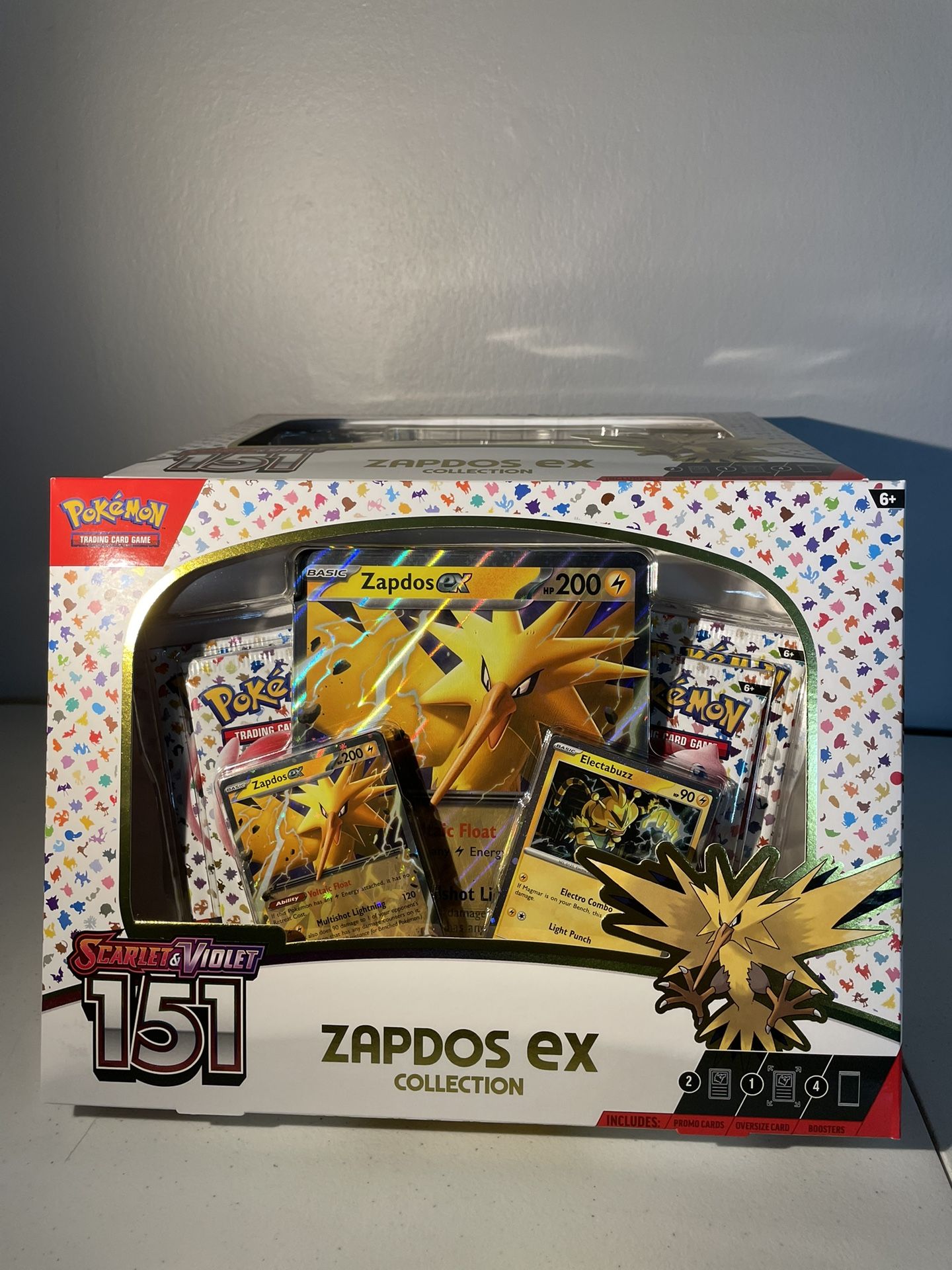 Pokémon TCG Scarlet and Violet 151 Zapdos EX Collection Box Sealed (6 boxes🔥)