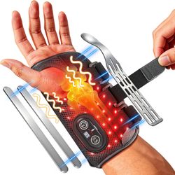 BRAND NEW! Red Light Therapy Wrist Brace 50 LEDs with Heat & Vibration