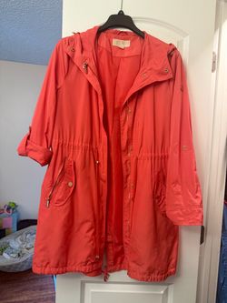 Michael Kors Coral Anorak Rain Jacket