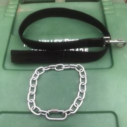 Chain Dog Collar and Leash
