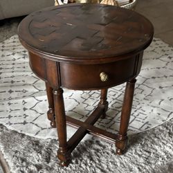 Brown Wooden Side Table