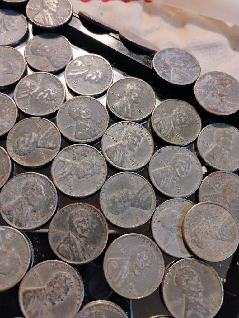 Uncirculated Steel Cents 1943 P D S